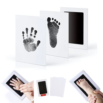 Новородено бебе Handprint или отпечатък Clean-Touch Pad Inkless Mess Pad Photo Frame Pad Cards