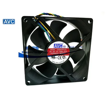 оригинален AVC 9025 92MM 90MM вентилатор 90 * 90 * 25MM 92 * 92 * 25MM Cooing вентилатор за охлаждане на процесора DS09225R12H 12V 0.5A с PWM 4PIN