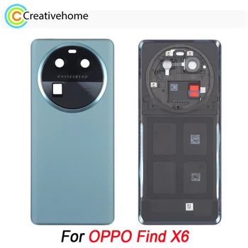 Оригинален заден капак за OPPO Намерете X6 телефон батерия обратно капак с камера обектив рамка част