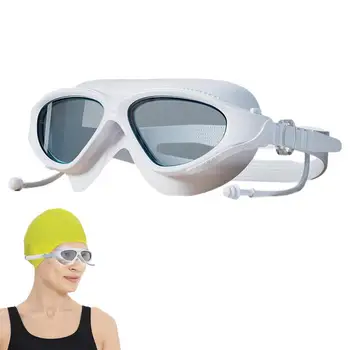 Очила за плуване Дамски очила Очила за плуване против UV басейн с мека рамка и ясна визия за морски сърф и на открито