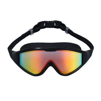 Очила за плуване Поляризирана UV защита против мъгла Няма изтичащи очила за басейн с широк изглед за възрастни мъже Жени Младежи Тийнейджъри над 15 години Издръжливи