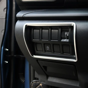 Панел за регулиране на фаровете на автомобила Декоративна рамка стикери Авто интериор декорация аксесоари за Subaru Forester SK 2018-2021