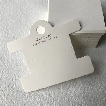 Персонализиран продукт、Персонализирана карта висящи бижута аксесоари Обица дисплей карти с лого дизайн