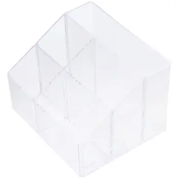 Пластмасова пластмасова кутия за офис аксесоари Начало Бяла държач за молив Организатори на бюро Офис