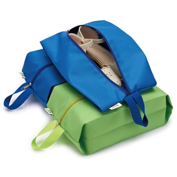 Прахоустойчиви обувки чанти за съхранение Пътуване преносим найлон обувки чанта със здрав цип торбичка случай водоустойчив джоб обувки организатор