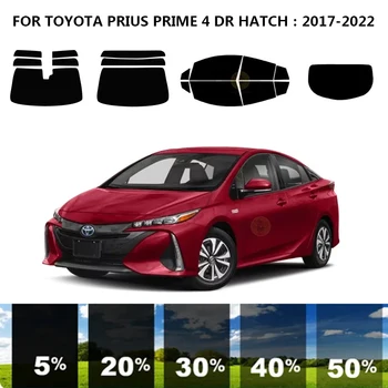 Предварително изрязана нанокерамика кола UV комплект за оцветяване на прозорци Автомобилен филм за прозорци за TOYOTA PRIUS PRIME 4 DR HATCH 2017-2022