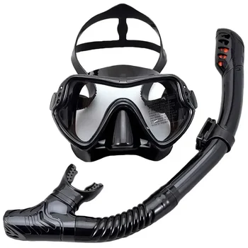 Професионални маски за гмуркане Комплект за гмуркане с шнорхел Силиконова пола за възрастни Очила против мъгла Очила Оборудване за плувни басейни