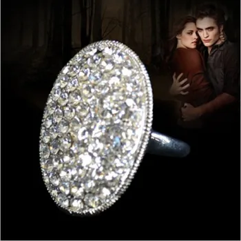 размер 6-10 бижута класически Bella годежен здрач кристал сватба дама пръстен безплатна доставка
