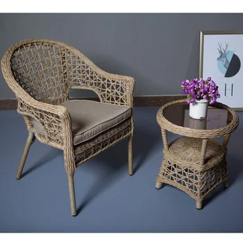ратан трапезни столове кухненски мебели фотьойл ратан стол модерен минималистичен отдих открит скандинавски за кухня дизайнер стол