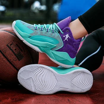 Родител и дете Спортни баскетболни обувки Удобни неплъзгащи се маратонки Баскетболни тренировъчни ботуши Мъжки маратонки Tendencia