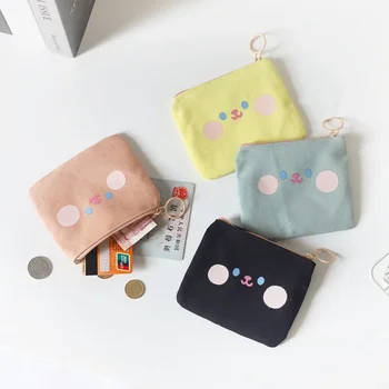 Сладък руж зайче монета чанта прост и компактен преносим корейски студент малък свеж монета карта чанта за съхранение чанта