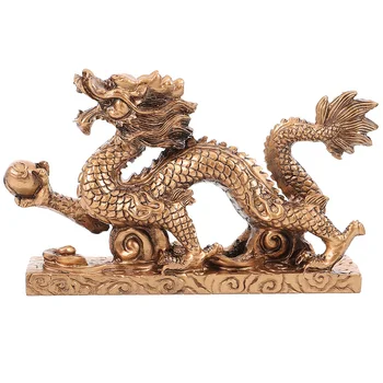смола дракон статуя дракон скулптура дракон фигурка декор домашен офис декорация