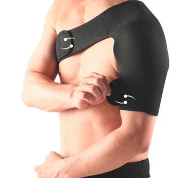 Спортна защита на рамото Презрамка Мъже & Жени Регулируема фитнес зала Спортна грижа Единична рамо подкрепа обратно скоба охрана каишка