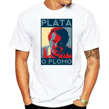 Спортна мъжка тениска Plata O Plomo Men custom Pablo Escobar Silver or Lead ali shirt black Anime cotton Summer Fashion T-Shirt