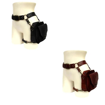 Средновековна талия колан капка крак чанта Steampunk талията пакет бедрото чанта за жени