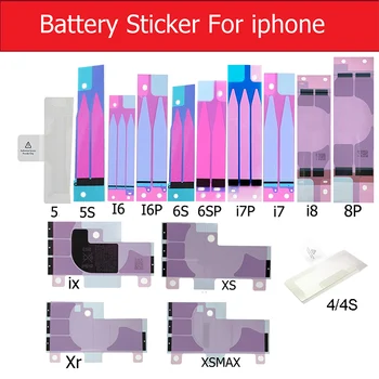 Стикер за батерия за iPhone XS Max XR X 8 Plus 7 Plus 6S 6 Plus 5S SE 5C 5 4S 4 Лепило за батерии Стикер за лепило Стикер Замяна на ленти