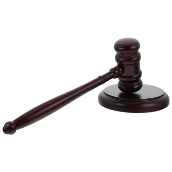Съдебна зала чук комплект съдия чук дървени ръчно изработени търг звук кръг блок адвокат занаят