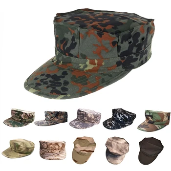 Тактически Борба Solider стил осмоъгълна шапка военни камуфлаж ловни шапки трайни CS Force Cap Мъжко обучение Airsoft Sun Hat