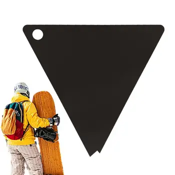Триъгълник скрепер акрилни сноуборд инструмент за ски преносими ски и сноуборд восък скрепер за широки ски и сноуборд скрепер