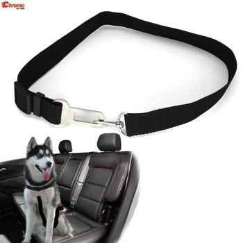 Универсален домашен любимец куче кученце регулируема предпазен колан мода пътуване предпазен колан безопасност колан каишка каишка найлон влакна олово ограничаване клип