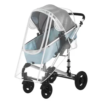 Универсална количка дъждобран бебешка кола времето вятър слънцезащитен щит прозрачен метеорологичен щит количка чадър дъждобран аксесоари