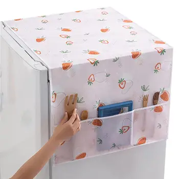 Хладилник прахоустойчив капак с чанта за съхранение Миеща се печатна многофункционална битова перална машина Cover Домашен текстил