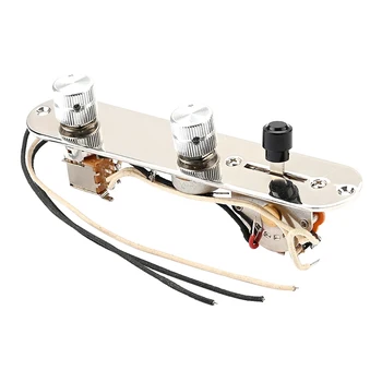 хром 3 начин кабелен зареден предварително жичен контролна плоча колан превключвател копчета за Tele Telecaster китара части