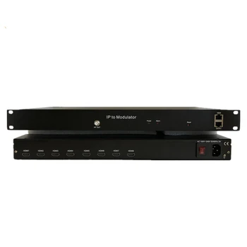Цифров телевизионен модулатор енкодер 8 канала HD MI към DVB-C DVB-T ISDBT ATSC модулатор HD MI към RF QAM енкодер модулатор