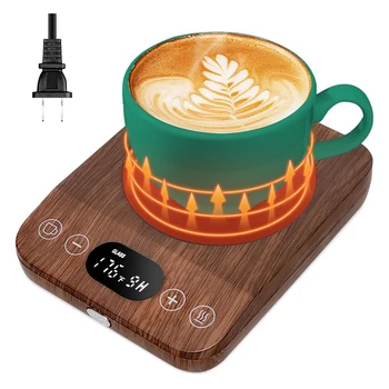  чаша за кафе по-топло, автоматично включване / изключване ъпгрейд -индукционна чаша нагревател за бюро с 9 температурни настройки, 1-9 таймер