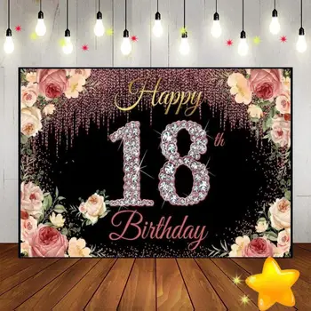 Честит 18-ти рожден ден фон Smash торта игра потребителски фон балон плюшено мече бебе душ реколта момиче покана сладко момче