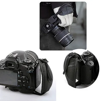 Чисто нова висококачествена черна каишка за китка за фотоапарат / ръкохватка за Canon Nikon Sony Olympus SLR/DSLR